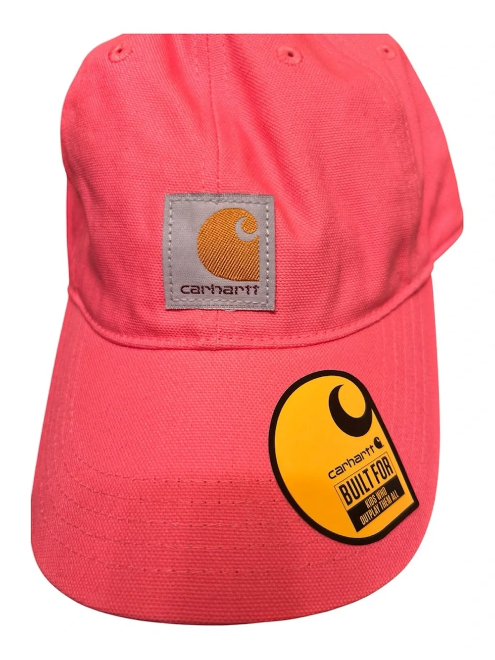 Carhartt Coral Pink Logo Canvas Cap